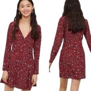 NWT Pretty Red Patterned Dress
